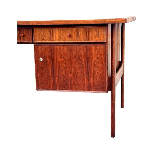 Danish Rosewood Desk in the style of Arne Vodder, 1960s For Sale - Image 5 of 8
