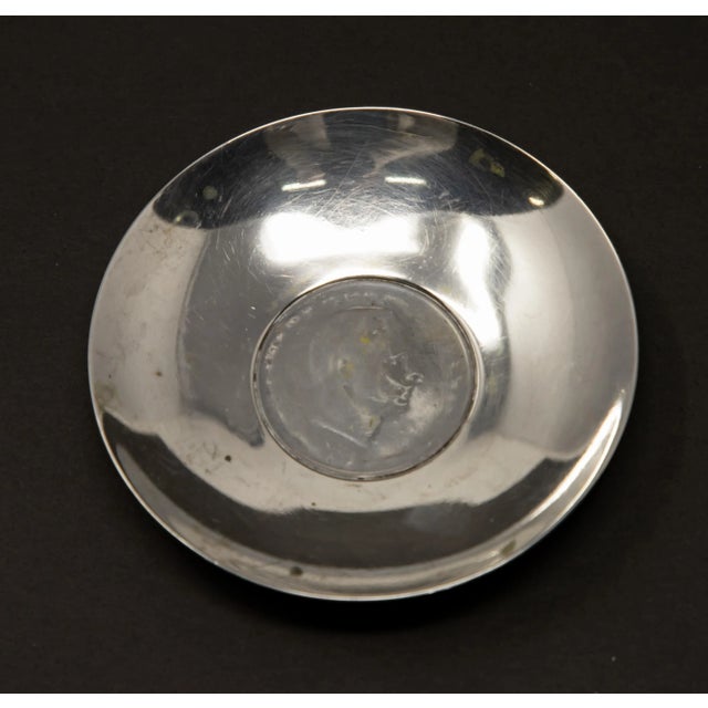 Offering this sterling silver coin dish with Romanian Coin.