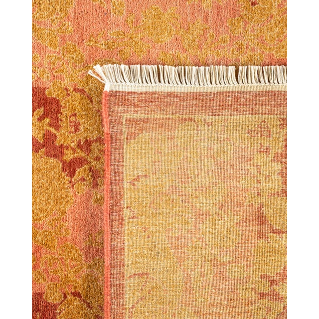 2000 - 2009 Mogul, One-of-a-Kind Hand-Knotted Area Rug - Pink, 8' 2" x 9' 7" For Sale - Image 5 of 8