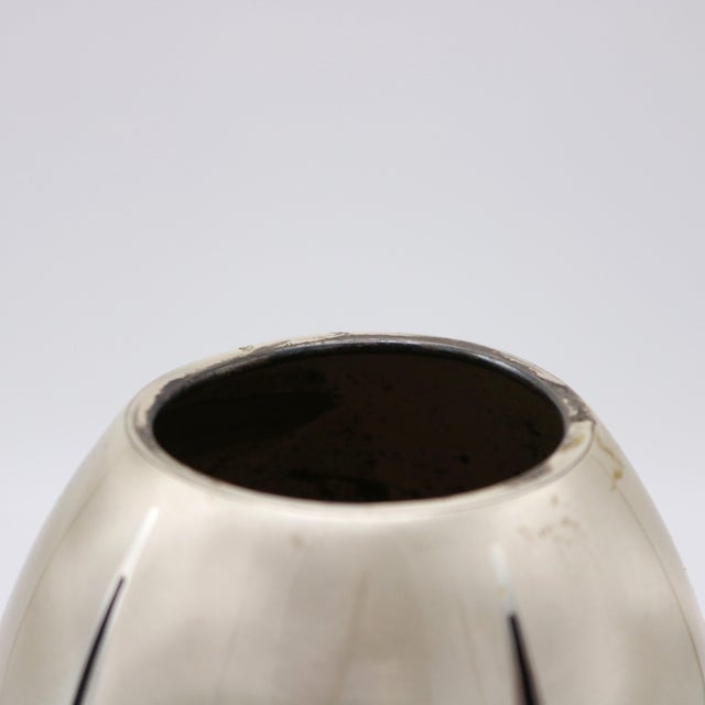 Art Deco Art Deco Period WMF Ikora Metal Vase Germany 1930 For Sale - Image 3 of 5