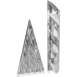Two Large Lucite Sculptures