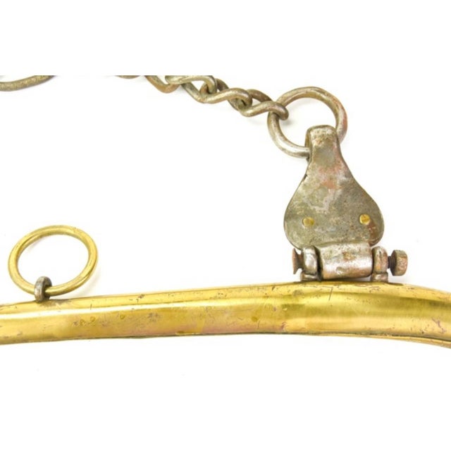 English Antique English Double-Cased Solid Brass Horse Hames—A Pair For Sale - Image 3 of 8