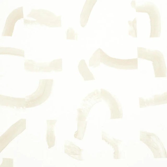 Schumacher X Caroline Z Hurley Sepiessa Fabric in Sand For Sale