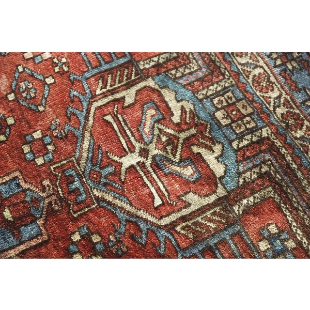 1920s Antique Hand-Woven Middle Eastern Rug, 1920s For Sale - Image 5 of 18