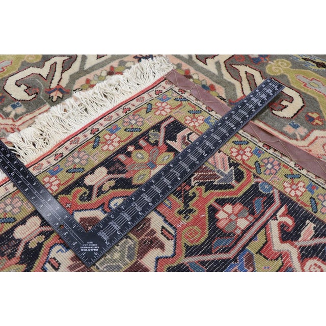 Mid 20th Century Vintage Persian Heriz Rug - 12'09 X 19'05 For Sale - Image 5 of 9