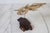 Brass MId-Century Brutalist Brass Butterfly on Wood Stand For Sale - Image 8 of 9