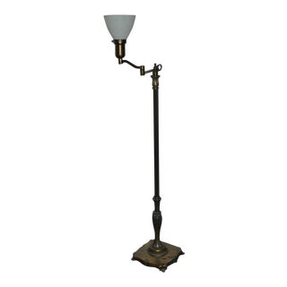 Vintage Victorian Brass Floor Lamp For Sale
