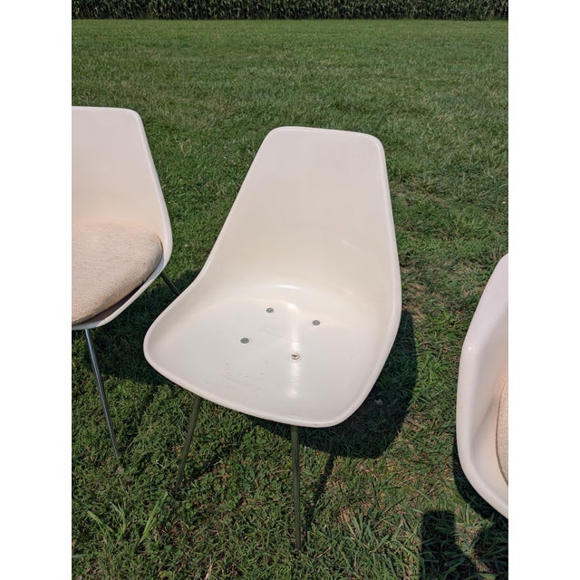 Mid-Century Modern Burke, Inc. Fiberglass Dining Chairs - Set of 4 For Sale In Baltimore - Image 6 of 10