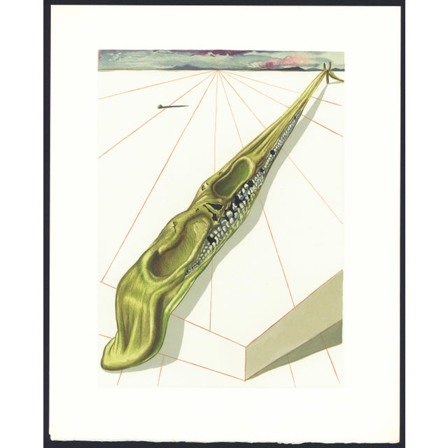 1963 Dalí Divine Comedy Engraving Enfer Chant 14 Les Blasphémateurs (The Blasphermers) For Sale