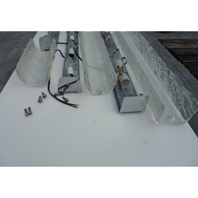 Large Wall Lamps in Glass from RZB Leuchten, 1970s, Set of 3 For Sale - Image 14 of 15