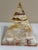 Large 7” Banded Calcite Stone Pyramid Display Object Feng Shui For Sale - Image 10 of 12