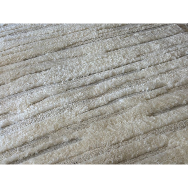 Ivory Rh Eli Wool Rug – 12' × 15' Natural | Hand-Knotted New Zealand Wool | Moroccan-Inspired Contemporary Design For Sale - Image 8 of 18
