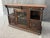 Victorian 19th Century Marble Top Continental Oak Buffet With Leaded Glass Door For Sale - Image 3 of 18