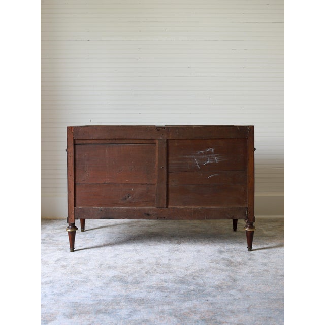 19th Century French Louis XVI Commode With Black Marble Top For Sale - Image 13 of 14