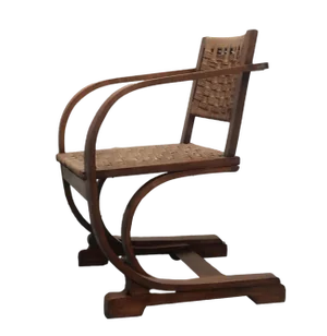 Wooden Armchair from Bas Van Pelt, 1955