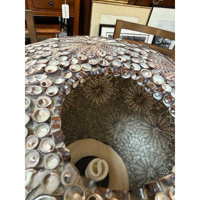 2000 - 2009 Shell Mosaic Table Lamp For Sale - Image 5 of 12