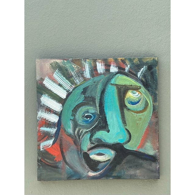 Mid 20th Century Abstract Expressionist Oil Painting on Canvas For Sale - Image 5 of 12
