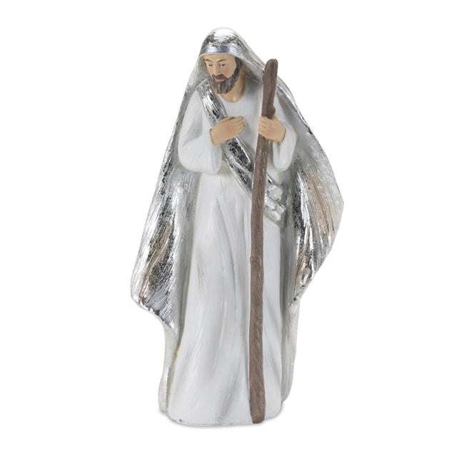 Kenneth Ludwig Chicago Holiday Nativity Figurine (Set of 6) For Sale - Image 4 of 7