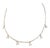13.5 Gm 18 Karat White Gold 6 Hanging Station Chain by Designer Aspery For Sale