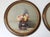 Fair condition. Usual signs of wear, chips on one frame: see photos. Diameter 45.5 cm. Superb paintings! This piece has an...