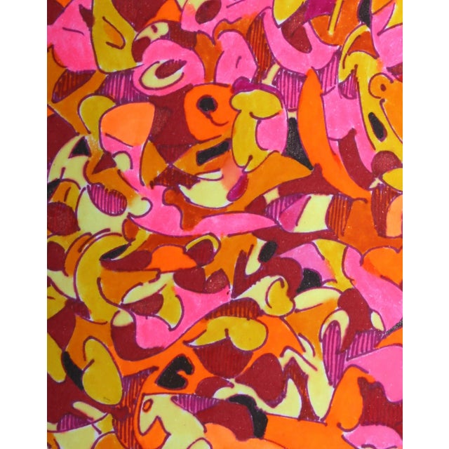 Abstract Growth, Francis Schanz Ink and Marker on Paper, Signed in Pencil For Sale - Image 3 of 3