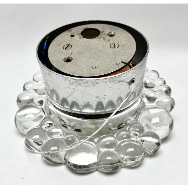 Glass Vintage Wall Mount Lamps attributed to Egon Hillebrand for Hille, Germany, 1960s, Set of 2 For Sale - Image 7 of 9