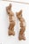 Wood Naga Guardians Pair of Finely Carved Dragon Brackets For Sale - Image 7 of 13