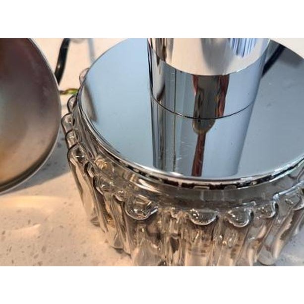 1970s Staff Leuchten P105 Chrome & Textured Glass Pendant Lights - a Pair For Sale - Image 12 of 14