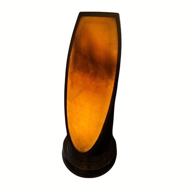 Art Deco Style Table Lamp in Onyx, 1970s For Sale - Image 9 of 10