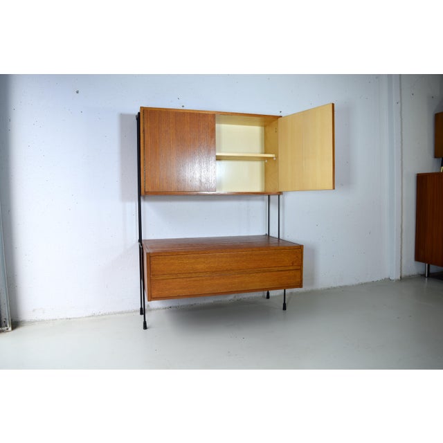 Teak String Shelving System from Omnia E. Dieter Hilker, 1960s For Sale - Image 6 of 9