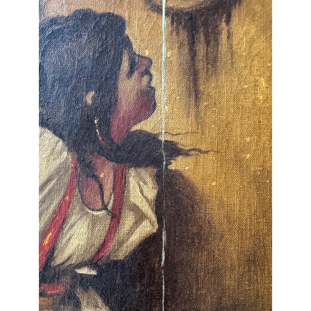 Late 19th Century Antique Continental Oil Painting, Late 19th Century For Sale - Image 5 of 5