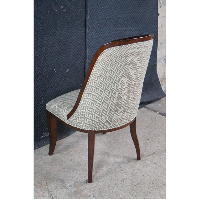 Williams Sonoma French Art Deco Regency Style Cherry Dining Room Set For Sale - Image 10 of 17