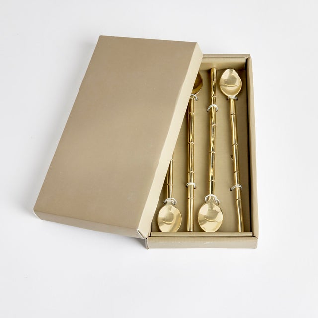 Kenneth Ludwig Chicago Grove Stirring Spoons, Set Of 4 For Sale - Image 4 of 4