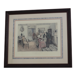 English ‘For Fifty Years’ Colored Engraved Print
