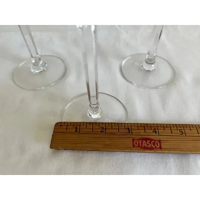 Val Saint-Lambert Vintage Val St. Lambert Crystal Wine Glasses - Set of 10 For Sale - Image 4 of 9