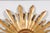 Large Vintage French Midcentury Sunburst with Small Convex Mirror Plate For Sale - Image 9 of 11