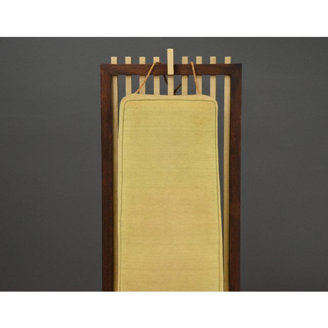 1980s Mahogany and Gold King Sitting Dining Chair For Sale In Boston - Image 6 of 9