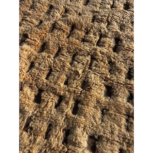 Textile Large Moroccan Mrirt Beni Ouarain Wool Rug, 1990 For Sale - Image 7 of 14