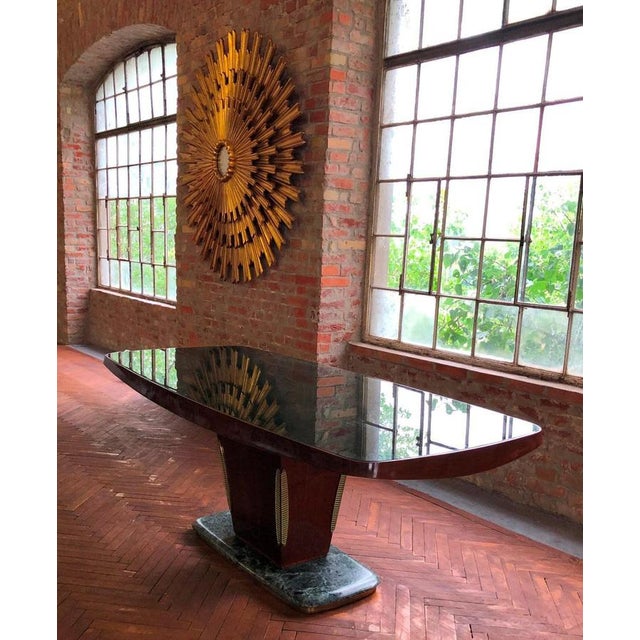 Large Gilded Triple Layered Sunburst Mirror, Spain, 1950s For Sale - Image 11 of 13
