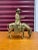 Chinese Early 20th Century Chinese Iron Bronze Gilt Man Scholar Riding a Horse Mule Statue Doorstop For Sale - Image 3 of 10