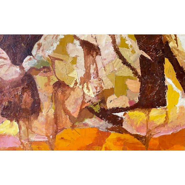 Mid-Century Modern 1964 Mid-Century Abstract Painting For Sale - Image 3 of 7