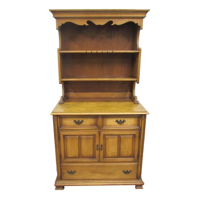 Vintage Country Style Maple Cabinet Server For Sale