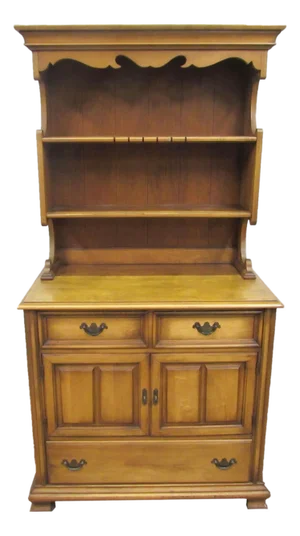 Vintage Country Style Maple Cabinet Server