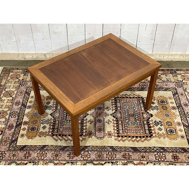 Brown Teak and Cherry Wood Coffee Table, 1970s For Sale - Image 8 of 10
