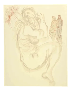 Salvador Dalí, Dante's Dream, Woodcut, 1963
