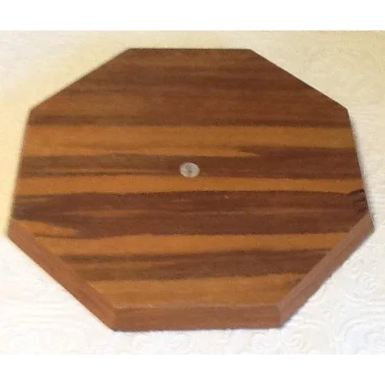 Mid-Century Modern Mid-Century Marquetry/Inlaid Wood Octagonal Tray For Sale - Image 3 of 4