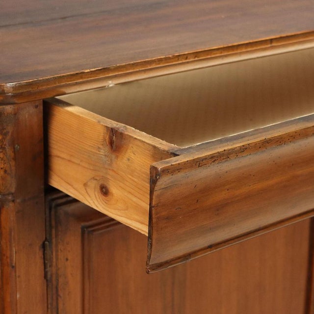 Antique Walnut and Fir Cupboard with Drawers, Italy, Early 20th Century For Sale - Image 5 of 10