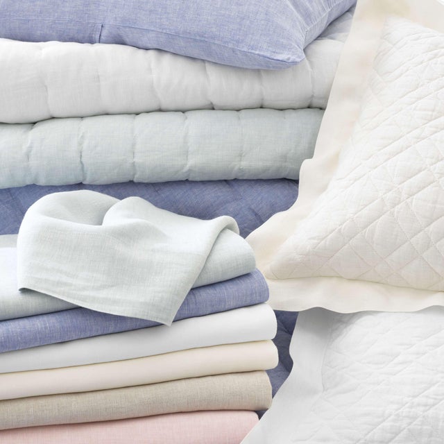 2020s Pine Cone Hill by Annie Selke Lush Linen Sky Puff, King For Sale - Image 5 of 5