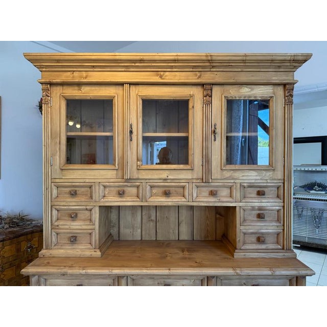 Gründerzeit Kitchen Sideboard, Farmhouse Cupboard, Farmhouse Sideboard D2818 For Sale - Image 4 of 18