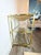 Mid-Century Modern Brass and Glass Console Table With a Leather Top For Sale - Image 3 of 9